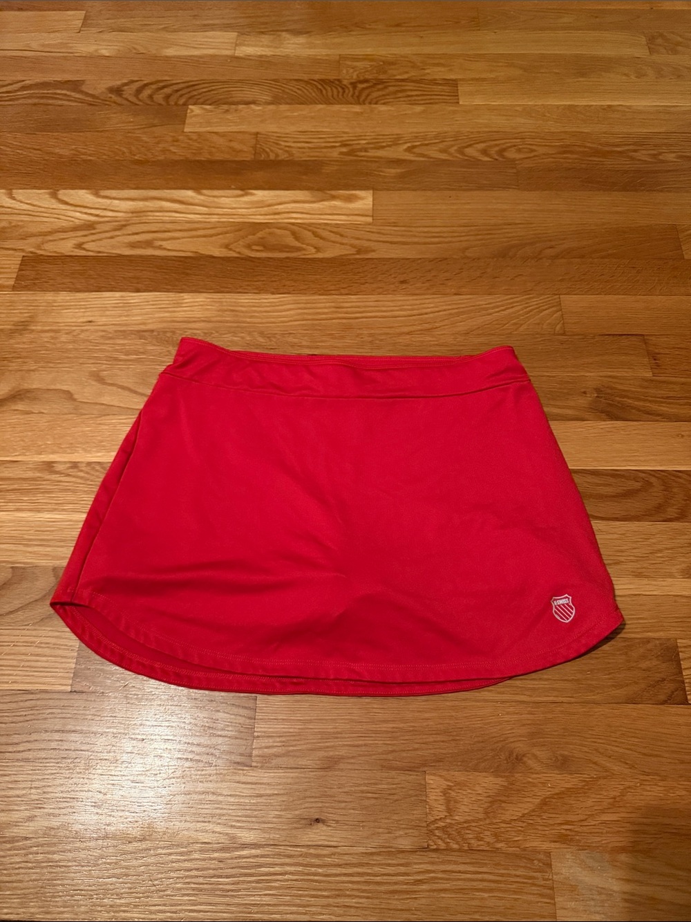 K-Swiss Women's Red Skort - Sporty Circle Skirt